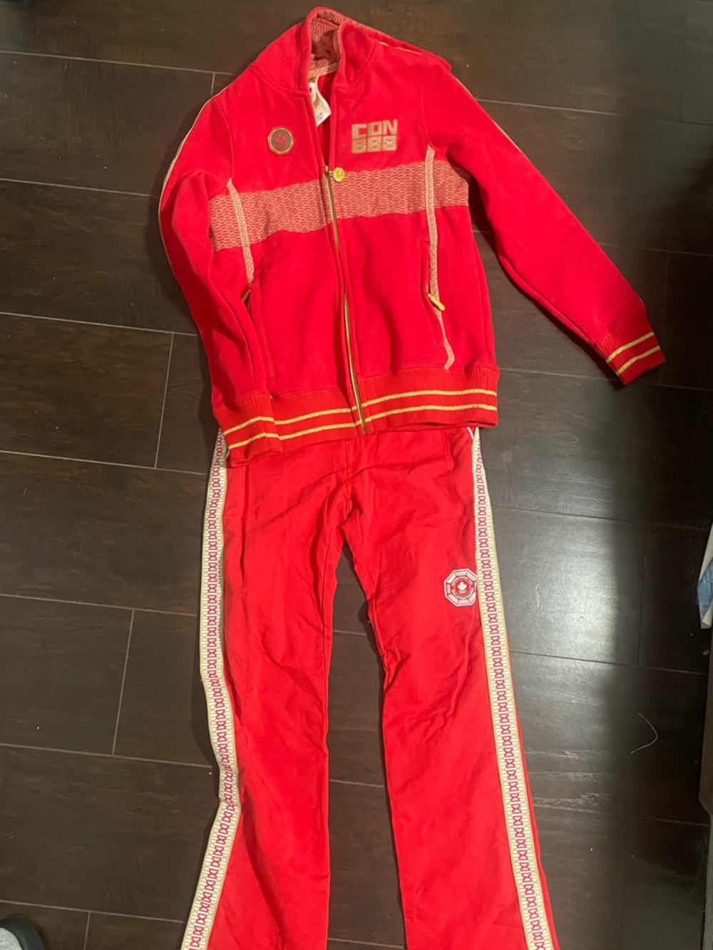 Vintage HBC Team Canada Girls Tracksuit Size 10/12